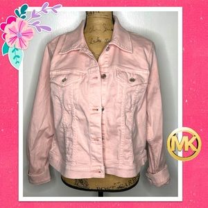Light Pink MK denim jacket